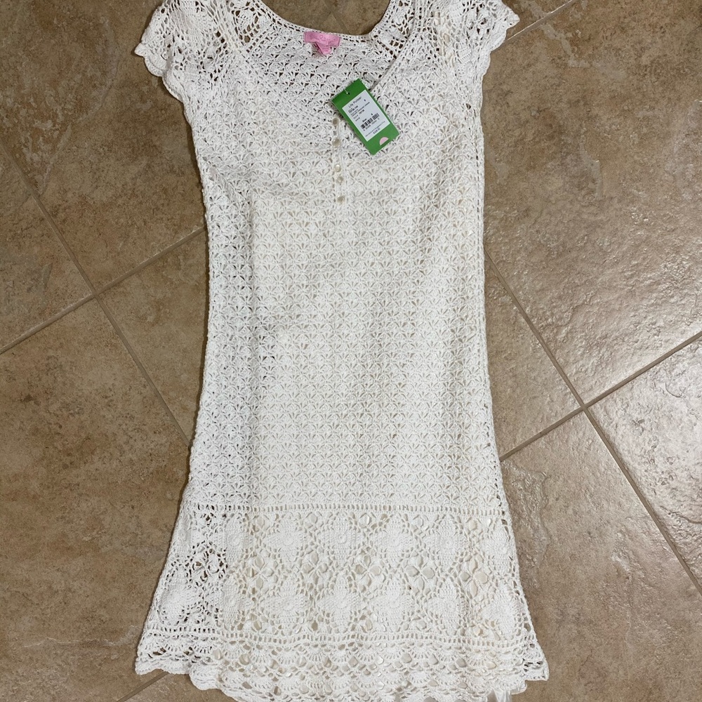 Lilly Pulitzer Canary Crochet Dress